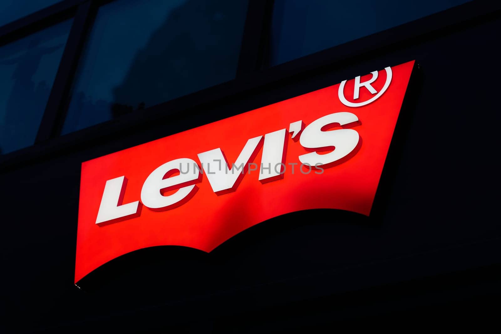 Branch of the brand Levis, the company Levi Strauss & Co in the center of Berlin