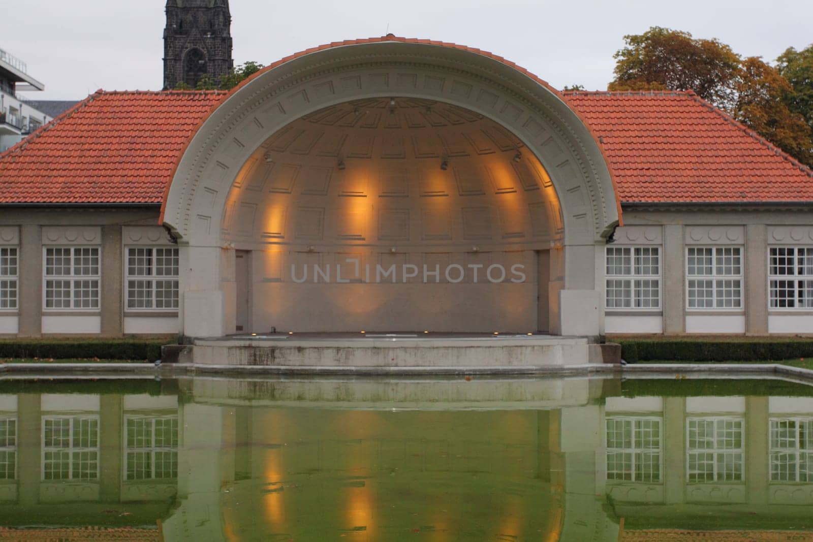 Bad Nauheim, Germany October 12, 2016: Bad Nauheim is a town in the Wetteraukreis district of Hesse state of Germany.Bad Nauheim, Deutschland 12. Oktober 2016: Bad Nauheim ist eine Kurstadt und nach Bad Vilbel die zweitgrößte Stadt im Wetteraukreis in Hessen (Deutschland)
