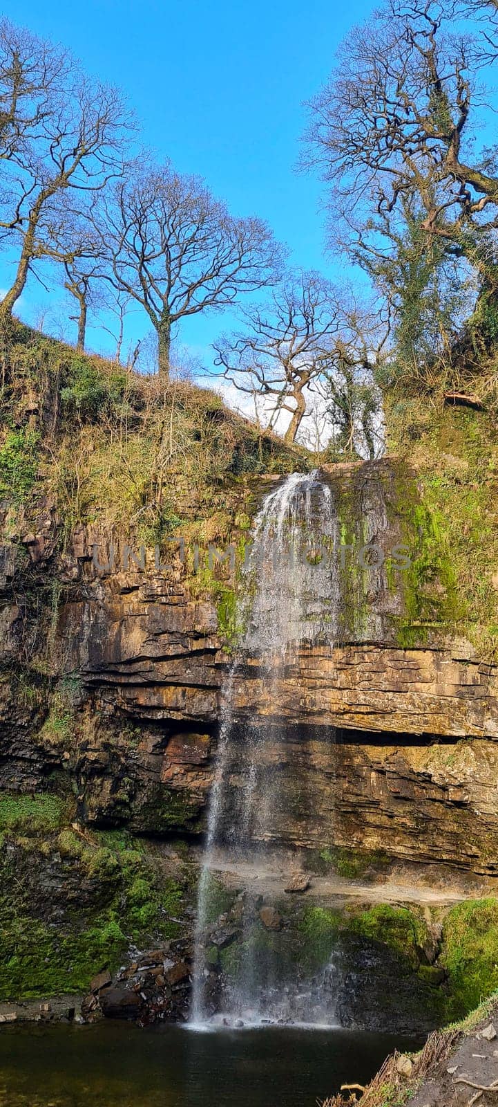 Henrhyd Falls (Sgwd Henrhyd) - Brecon Beacons National Park, Wales, United Kingdom