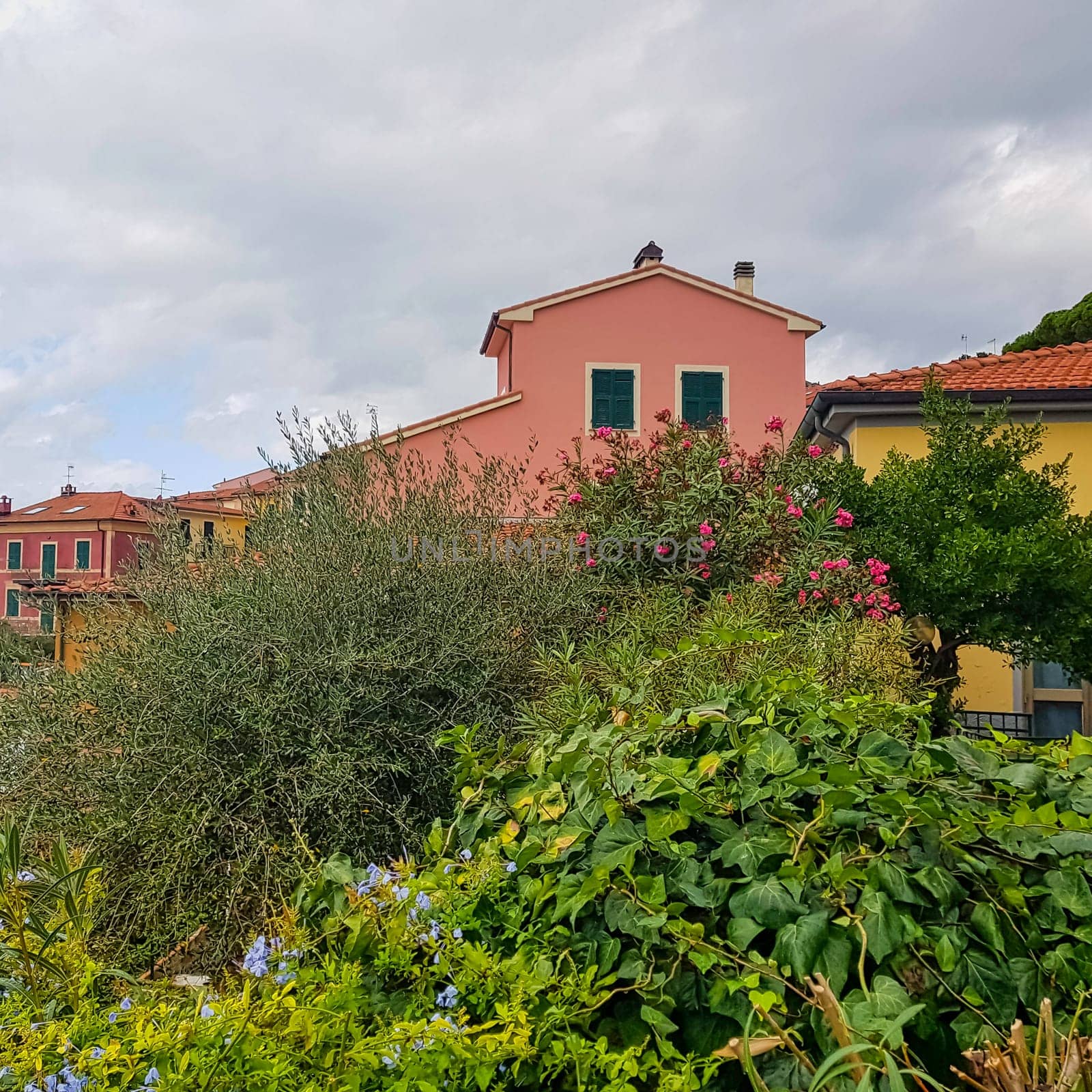 Colorful architecture of small fishing village Tellaro, Cinque Terre, Liguria, Italy on 23 September 2019