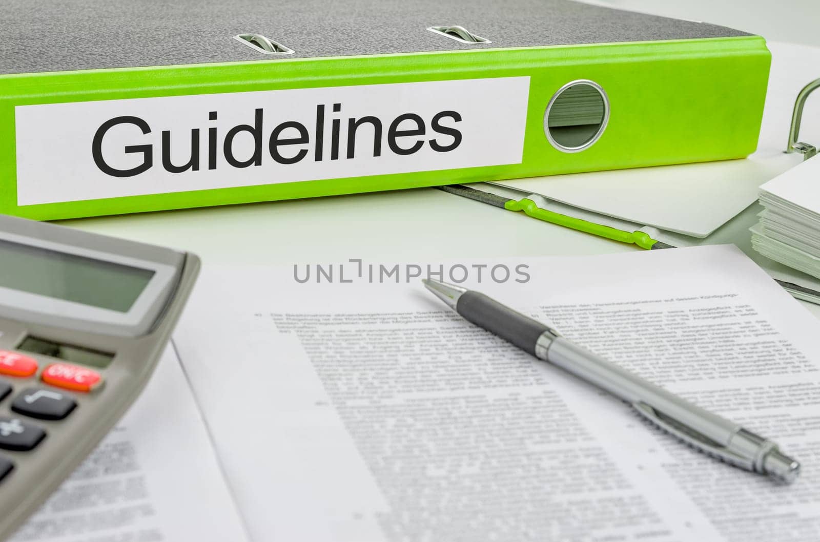 Folder with the label Guidelines
