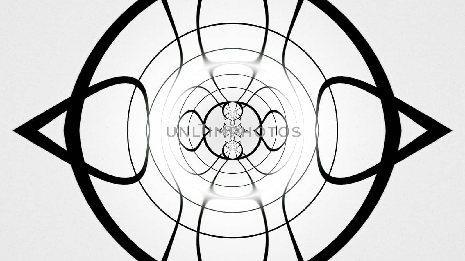 Kaleida lines. Computer generated 3d render