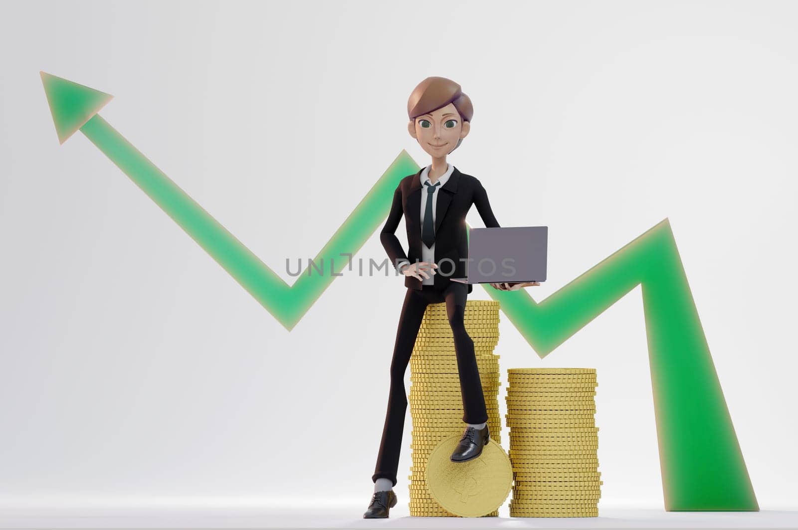 Bussiness has done great work . Concept office and analysing infographic and making money.