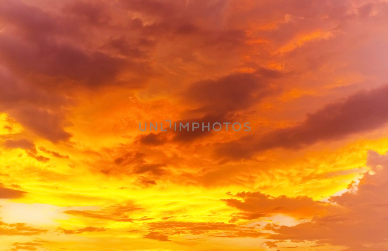 Abstract and pattern of cloud sky Calming coral, Orange, Trend color background, Pattern of colorful cloud and sky sunset or sunrise: Dramatic sunset in twilight, Beautyful of sky