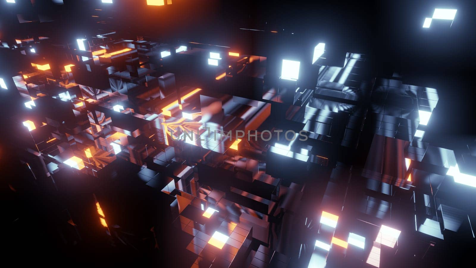 3D illustration Background for advertising and wallpaper in sci fi and technology innovation scene. 3D rendering in decorative concept.