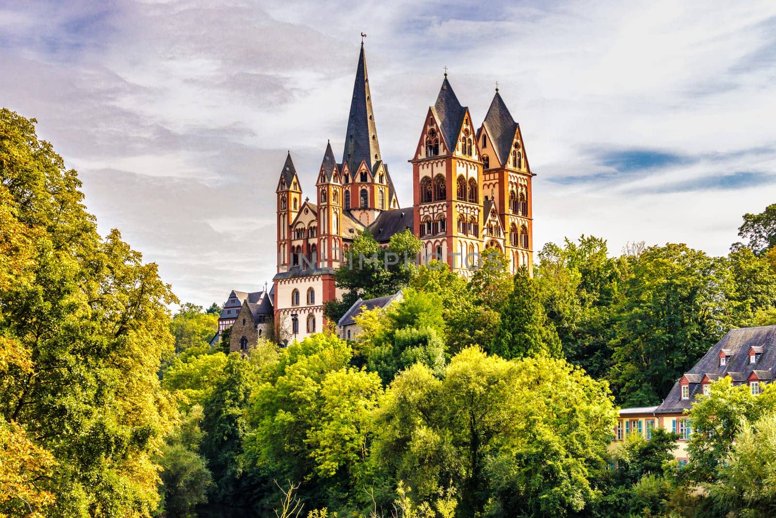 The Limburg Cathedral, also called Georgsdom after its patron saint St. Georg, has been the cathedral church of the Limburg diocese since 1827 and towers above the old town of Limburg an der Lahn.