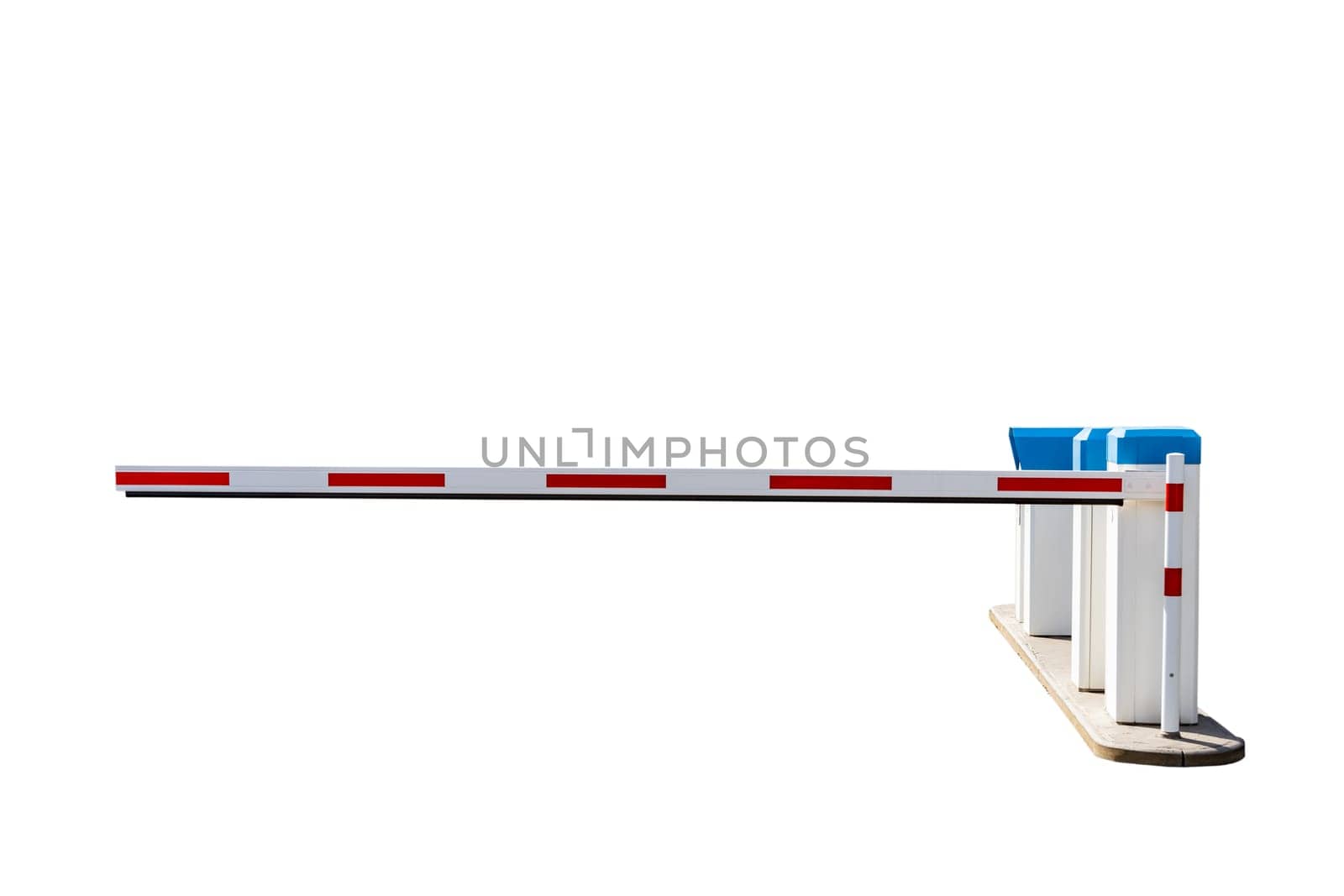 Road Barrier isolated over white background