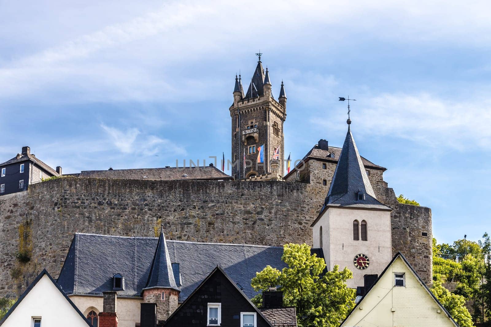 Tower of Wilhelmsturm/Wilhelmstower in Dillenburg Hesse.