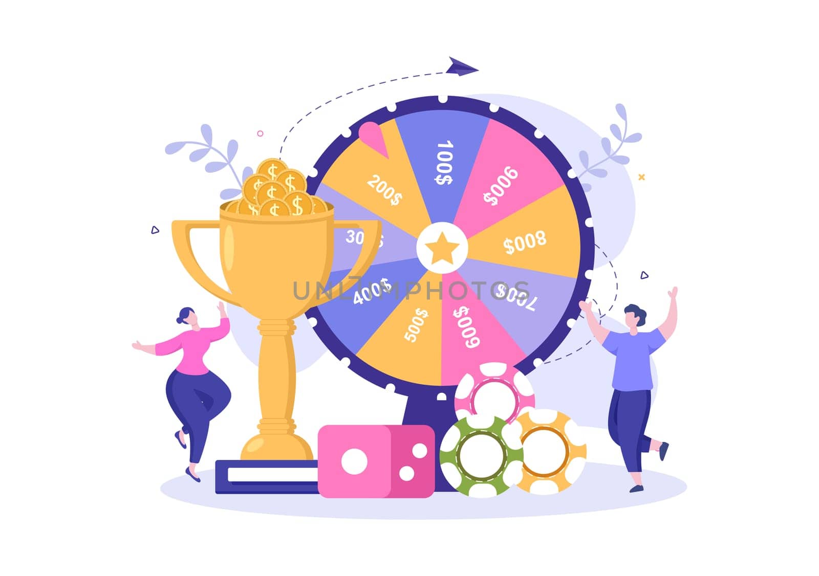 Online Betting Sports Game with Gold Coins and Live Bet Application Service Sport Broadcast in Hand Drawn Cartoon Flat Illustration