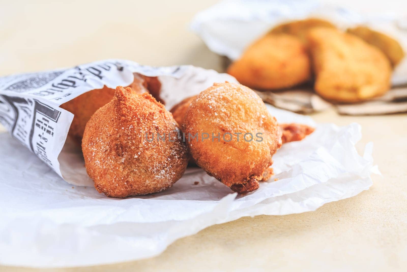 Finger food and street food - fried curd balls