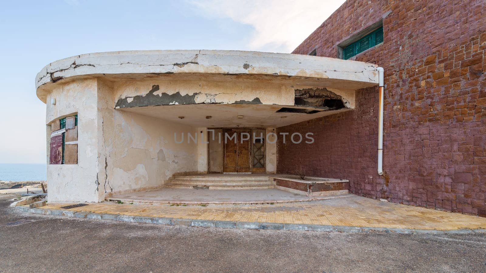 Abandoned old house by the Mediterranean Sea, Montaza park, Alexandria, known as the villa of Mr Hussein El Shafei late vice president of Egypt