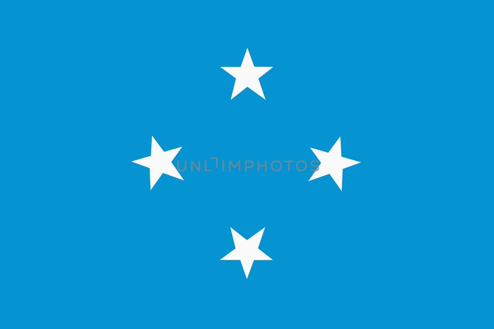 A Micronesia flag background illustration blue white stars