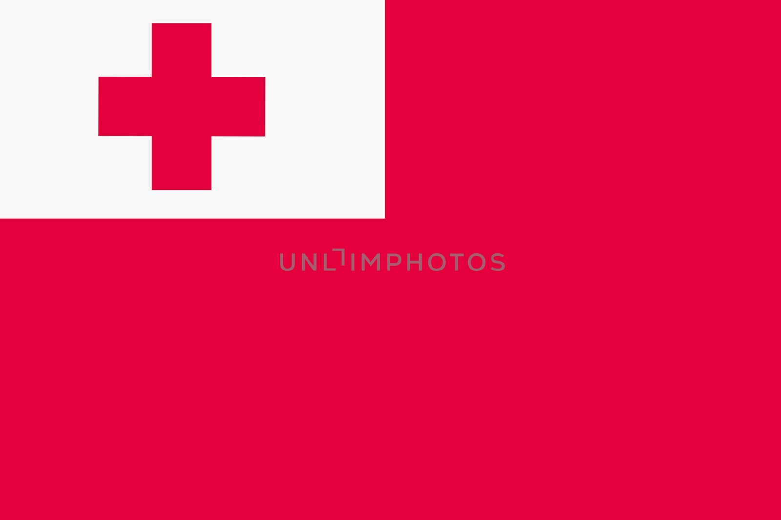A Tonga flag background illustration red white quarter