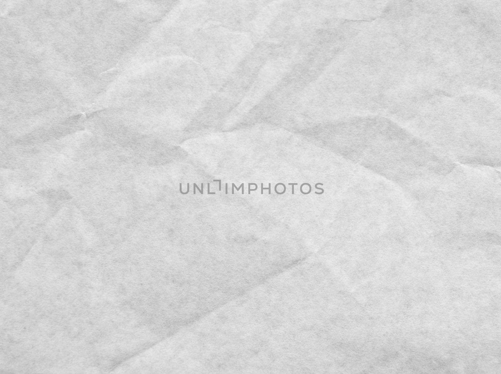 White crumpled parchment paper texture background