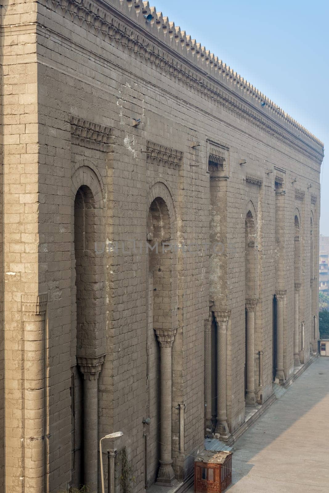 Side facade of Al Rifai historical mosque, Cairo, Egypt. View from from Al Rifai Street