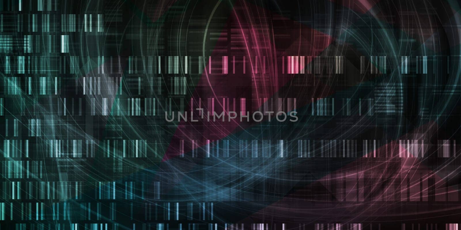 Medical Genetics or Genetic DNA Abstract Image
