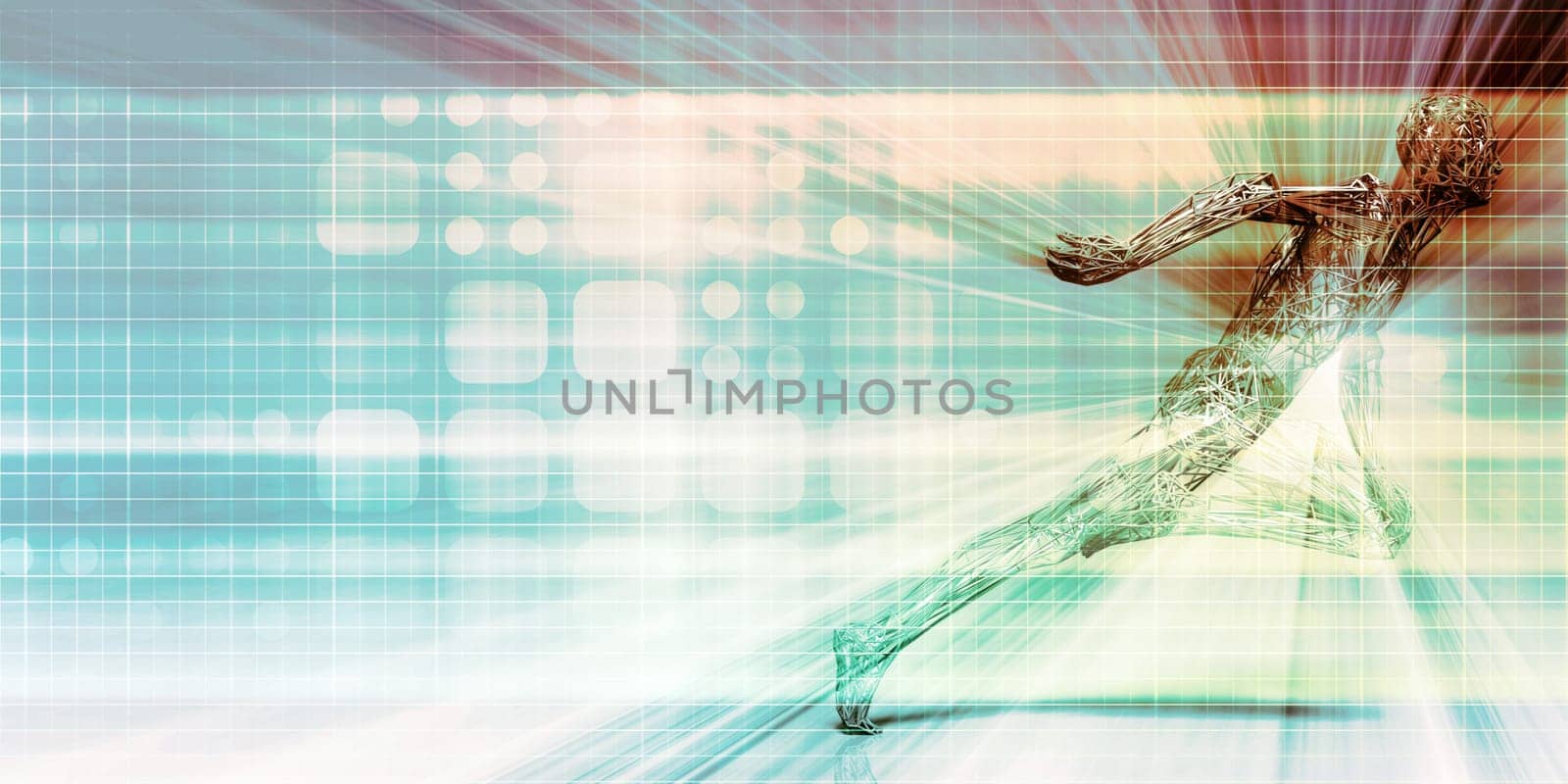 Projecting the Future in a Digital Art Abstract
