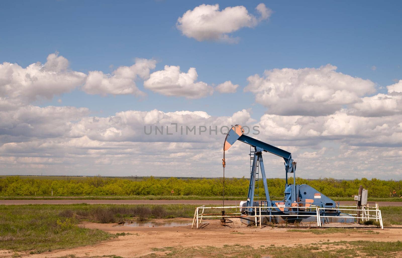 A device used for oil exploration in Texas