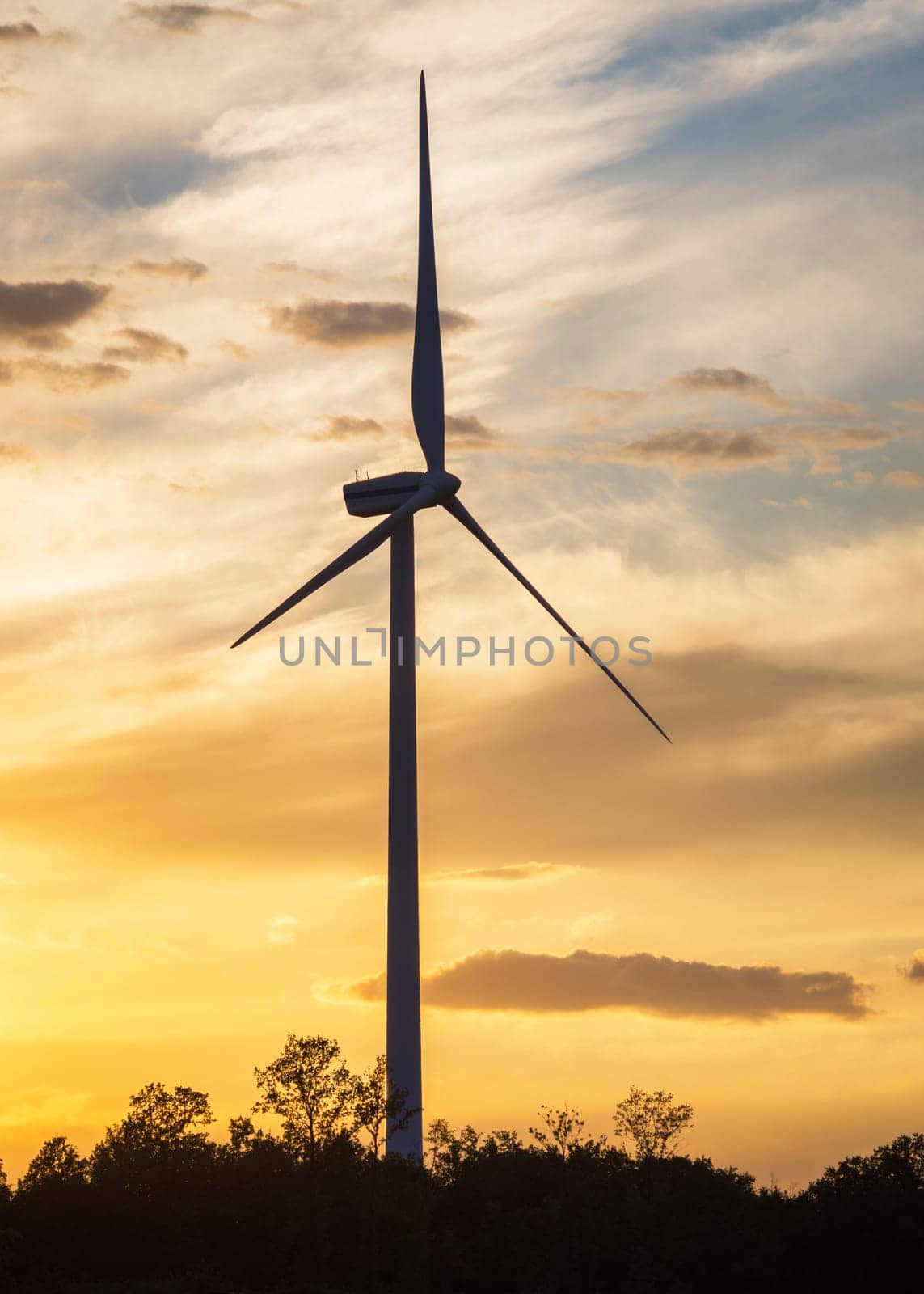 Wind Turbines at sunset