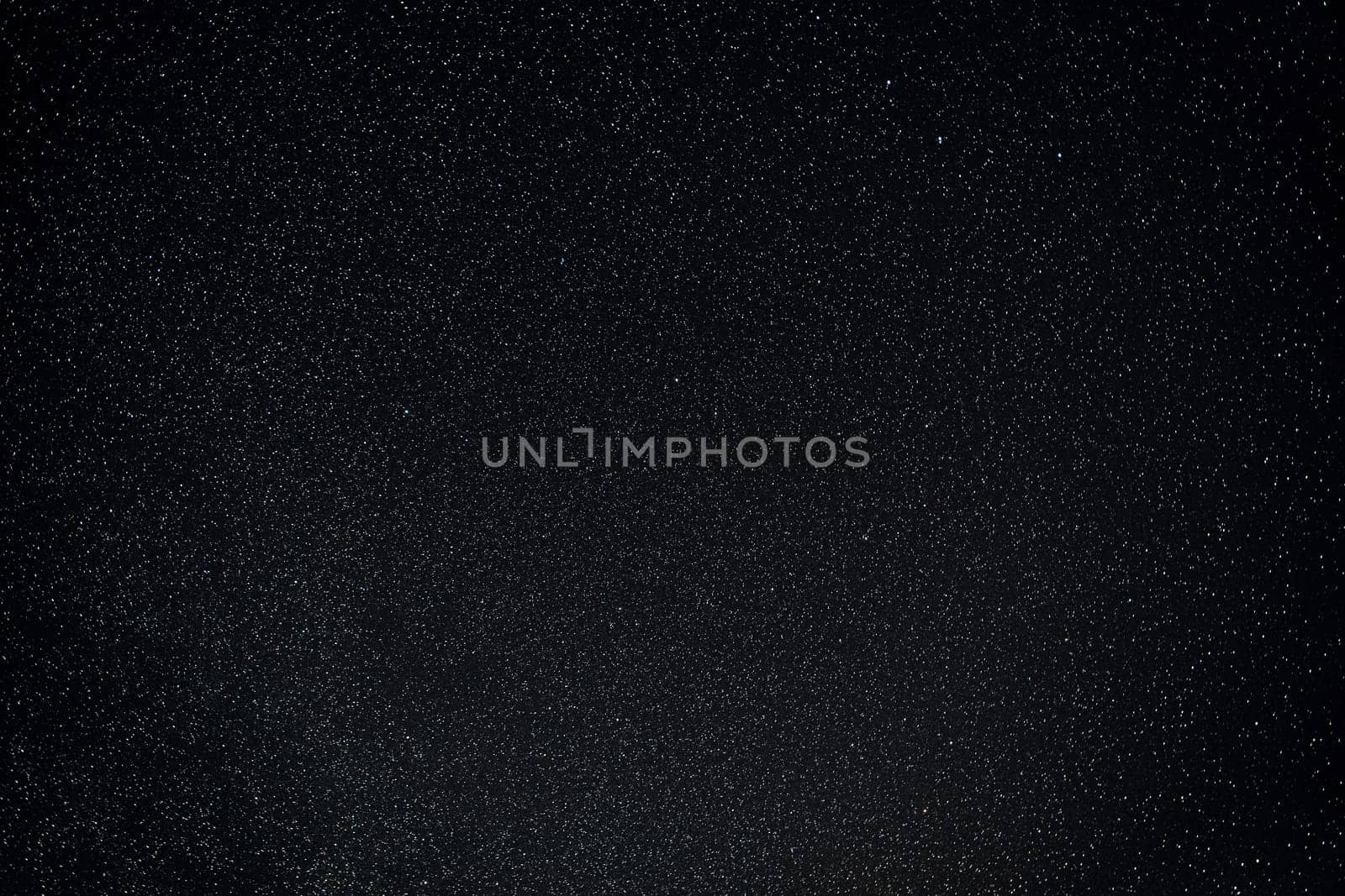 Real Night Sky Stars. Natural Starry Sky Dark Black Background Backdrop.