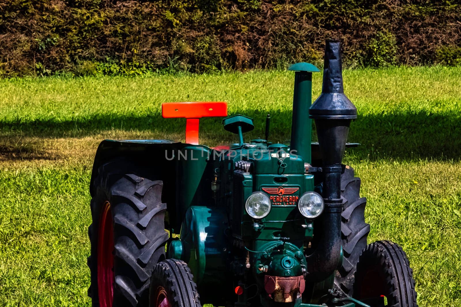 Vintage French tractor Le Percheron T-25 in Choczewo, Pomerania, Poland