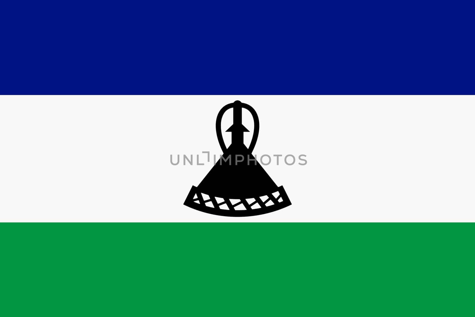 A Lesotho flag background illustration large file blue white