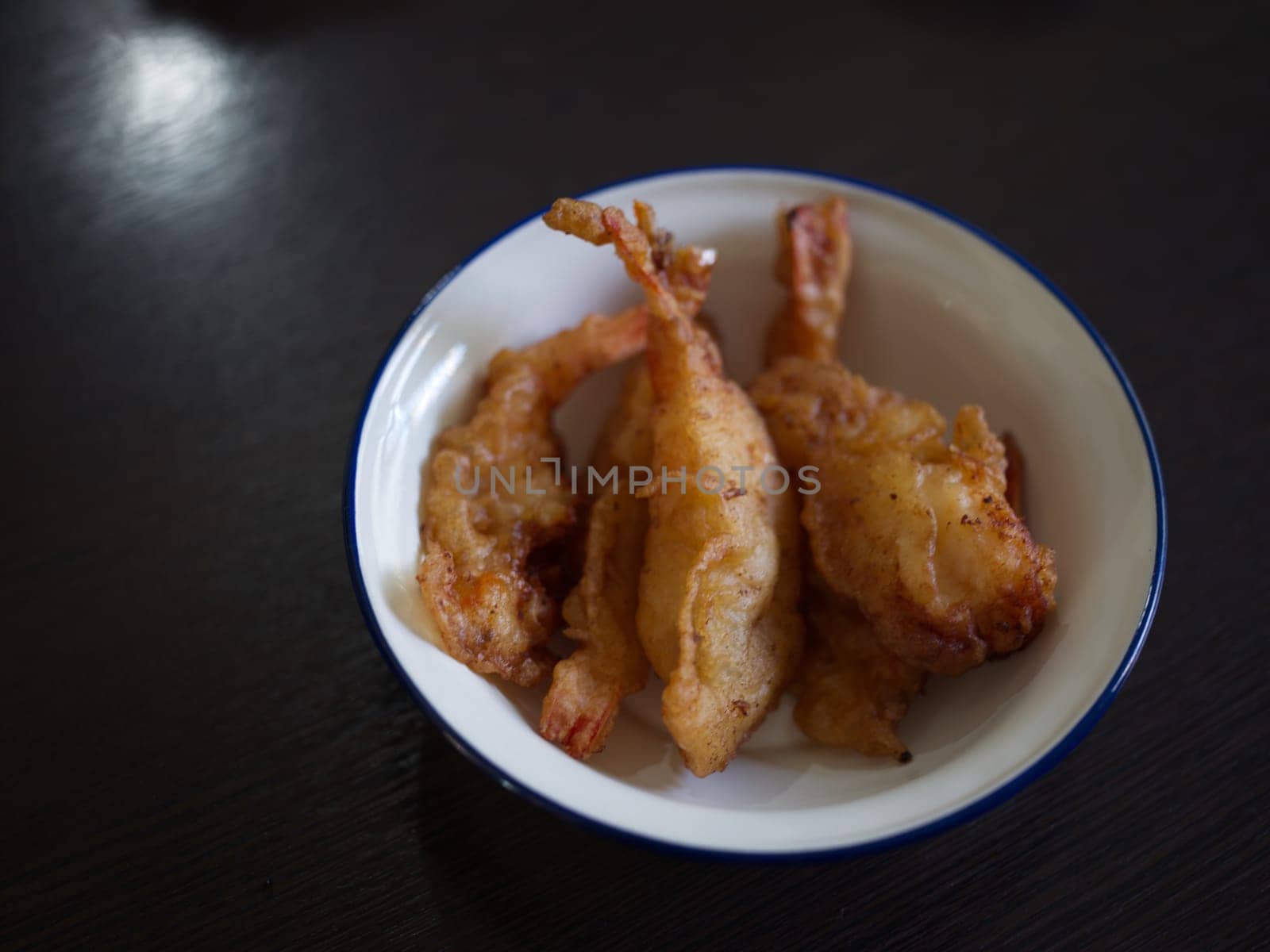 Deep-fried breaded shrimp or  fried prawn balls  .  THAI FOOD