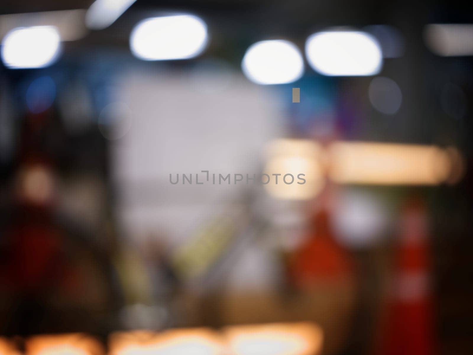 Abstract bokeh lights with soft light background