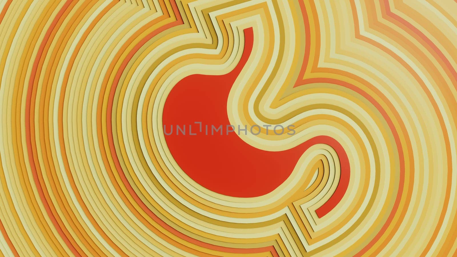 Stomach Inflammation as Concept Image -- 3D Rendering
