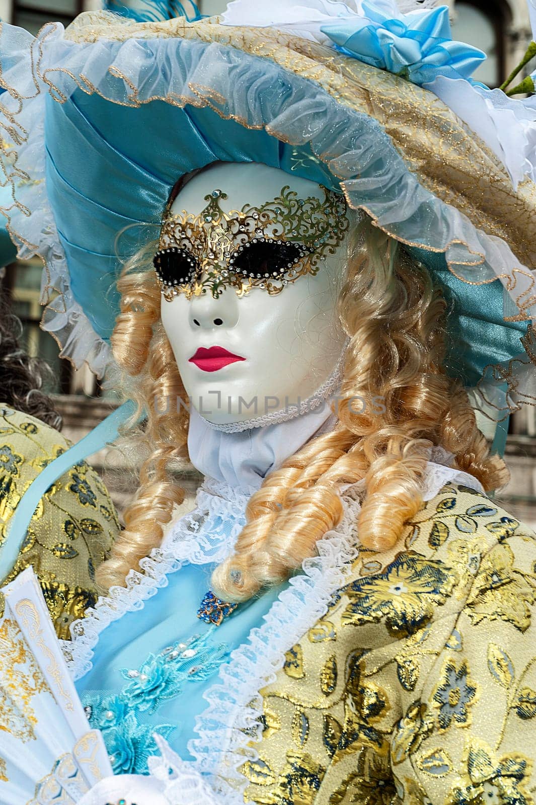 Venice, Italy - February 7 2018 - The Masks of carnival 2018. The Carnival of Venice (Italian: Carnevale di Venezia) is an annual festival held in Venice, Italy. The Carnival ends with the Christian celebration of Lent, forty days before Easter, on Shrove Tuesday (Martedì Grasso or Mardi Gras), the day before Ash Wednesday. The festival is world-famous for its elaborate masks.