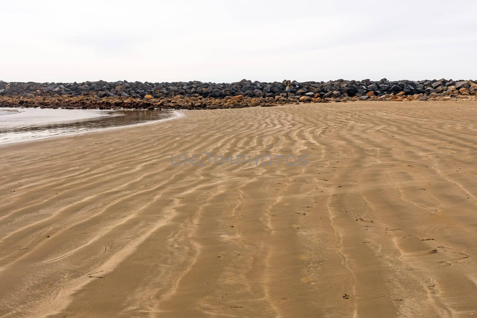 Wave Patterns in the Sand near Morro Bay, California