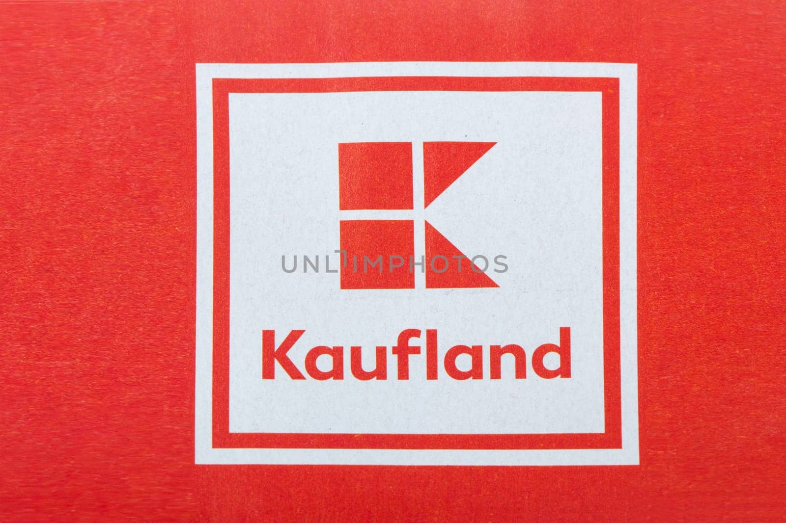 WETZLAR GERMANY 2022-07-18: KAUFLAND LOGO in Detail from a Flyer.