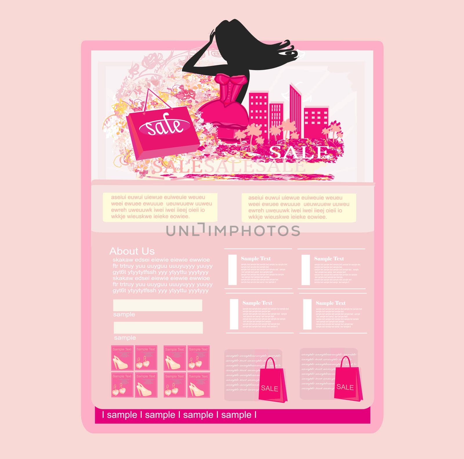 Fashion shopping Website template