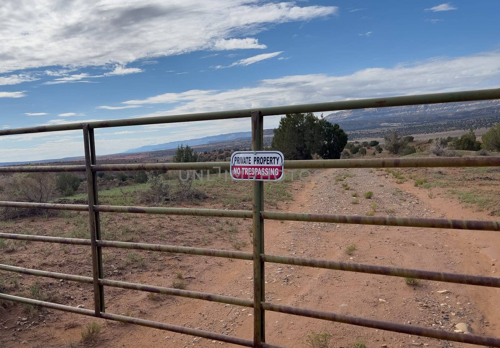 No trespassing Private Property sign