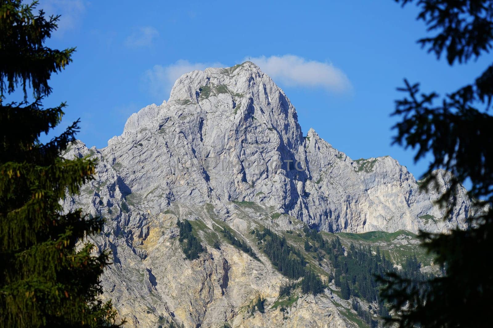 The Rote Flüh is a peak in the Tannheim Mountains