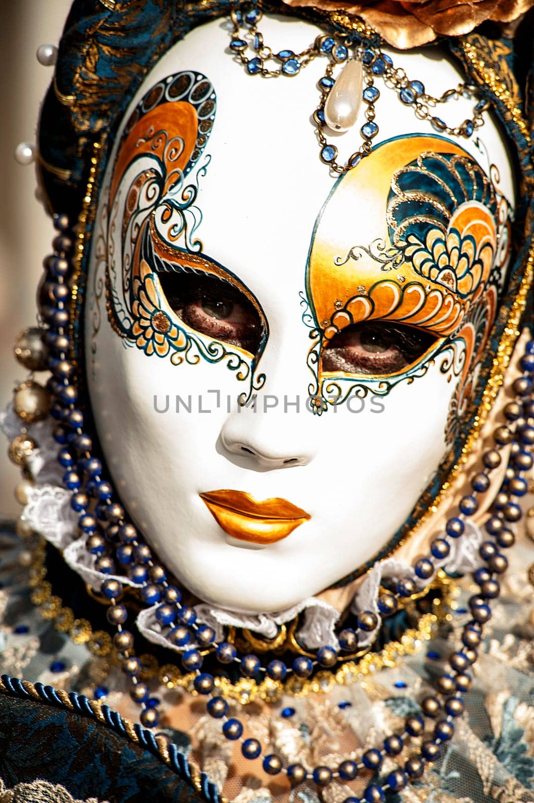 VENICE, ITALY - Febrary 5 2018: The masks of the Venice carnival 2018.