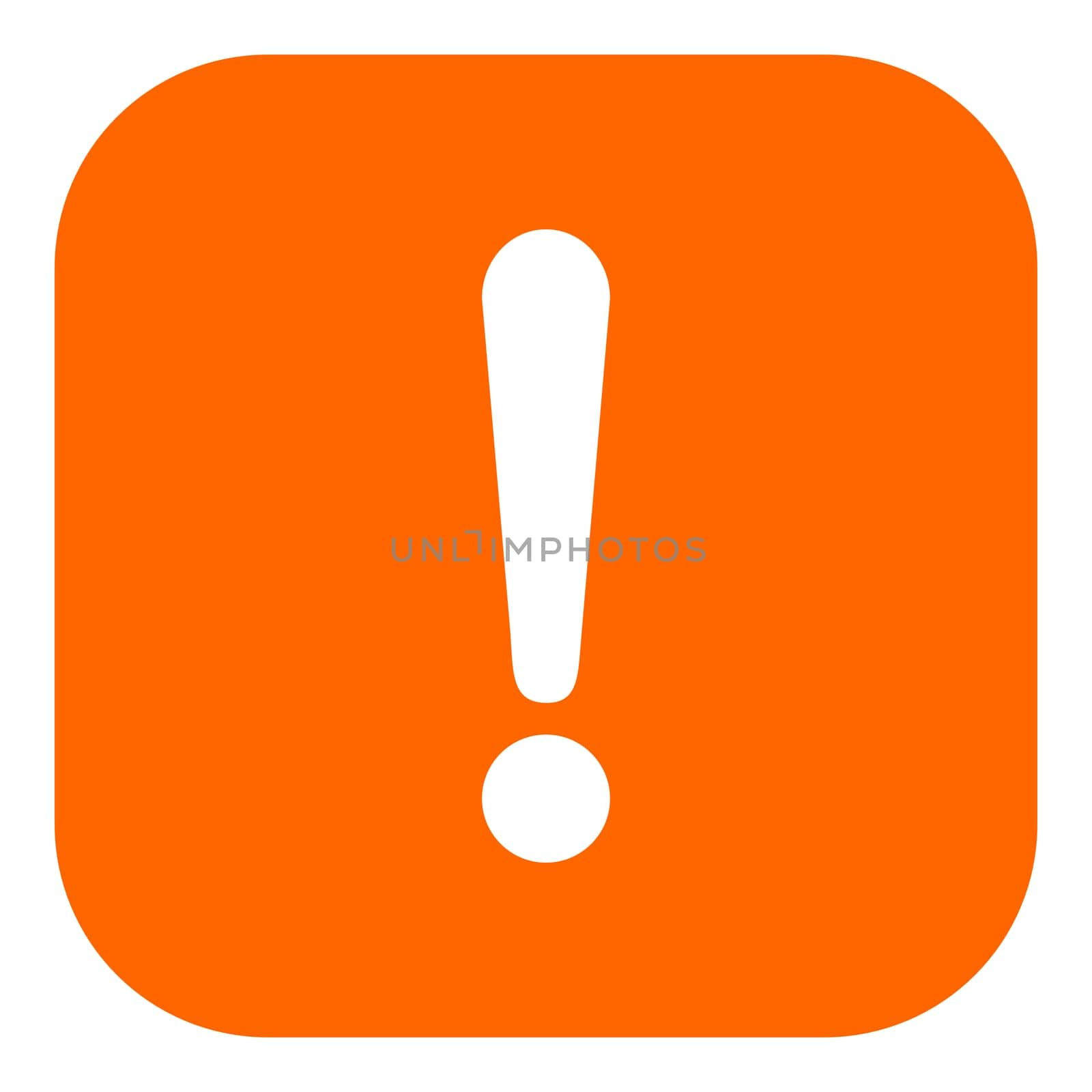 Exclamation mark and app icon