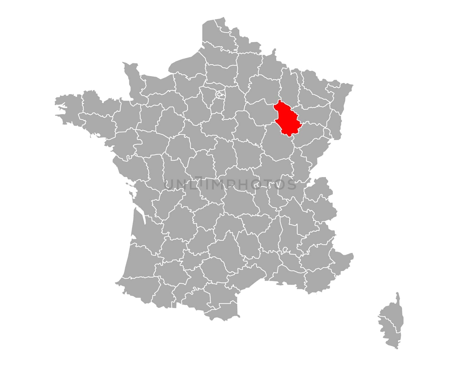 Map of Haute-Marne in France