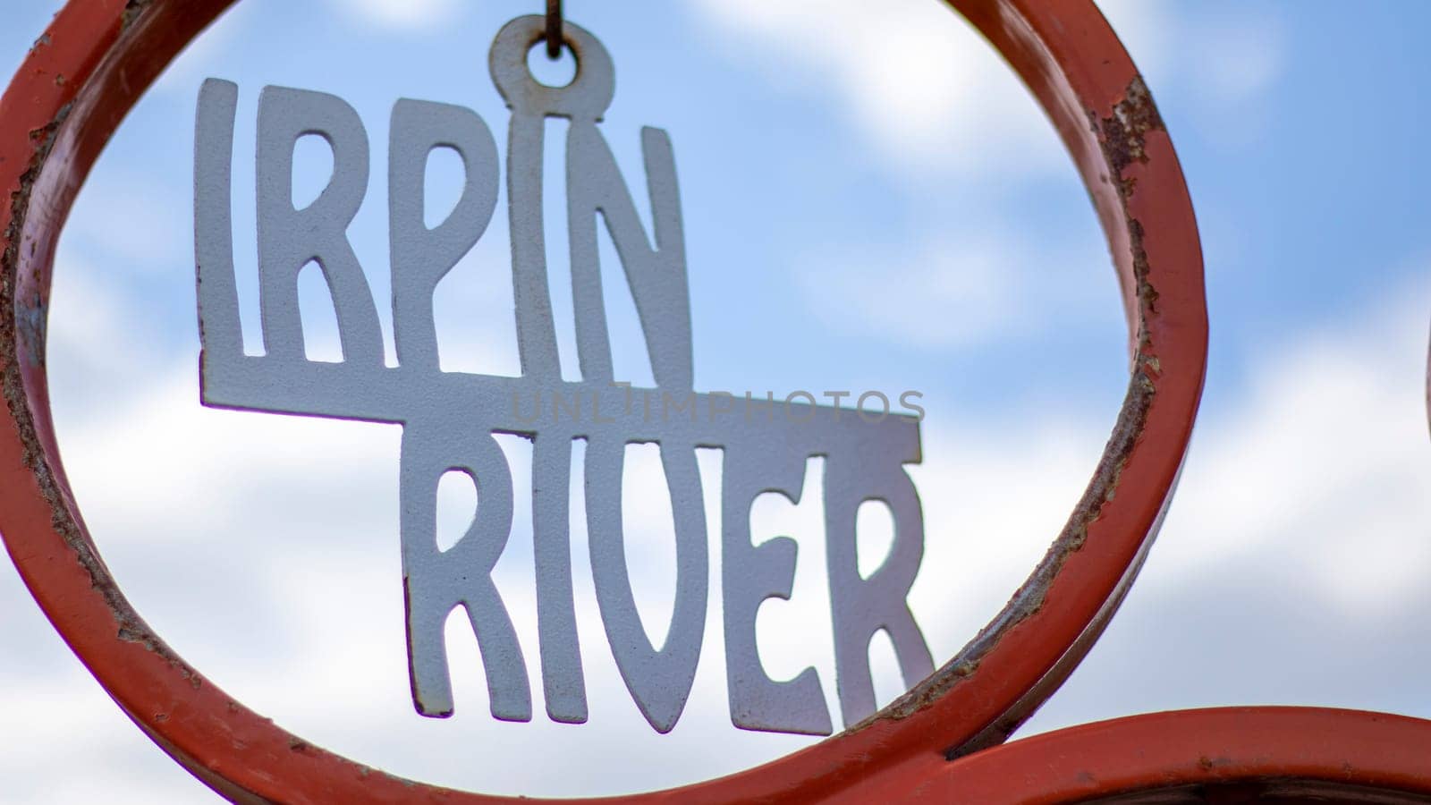 Irpin is a Ukrainian city in the suburbs of Kyiv. Located on the Irpin River. Center of the Irpin community of the Buchansky district. Hero City of Ukraine. Text: Irpin river