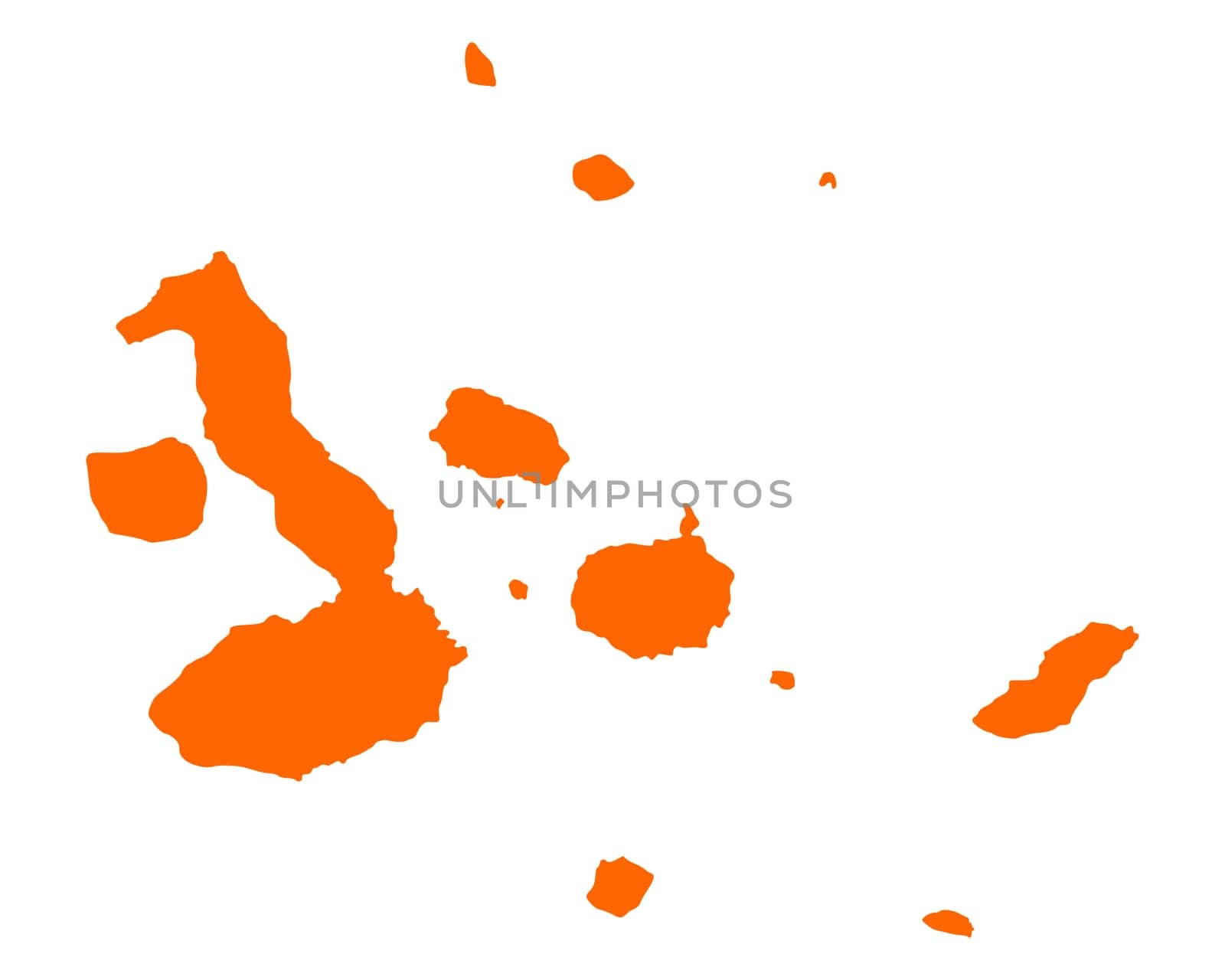 Map of Galapagos Islands