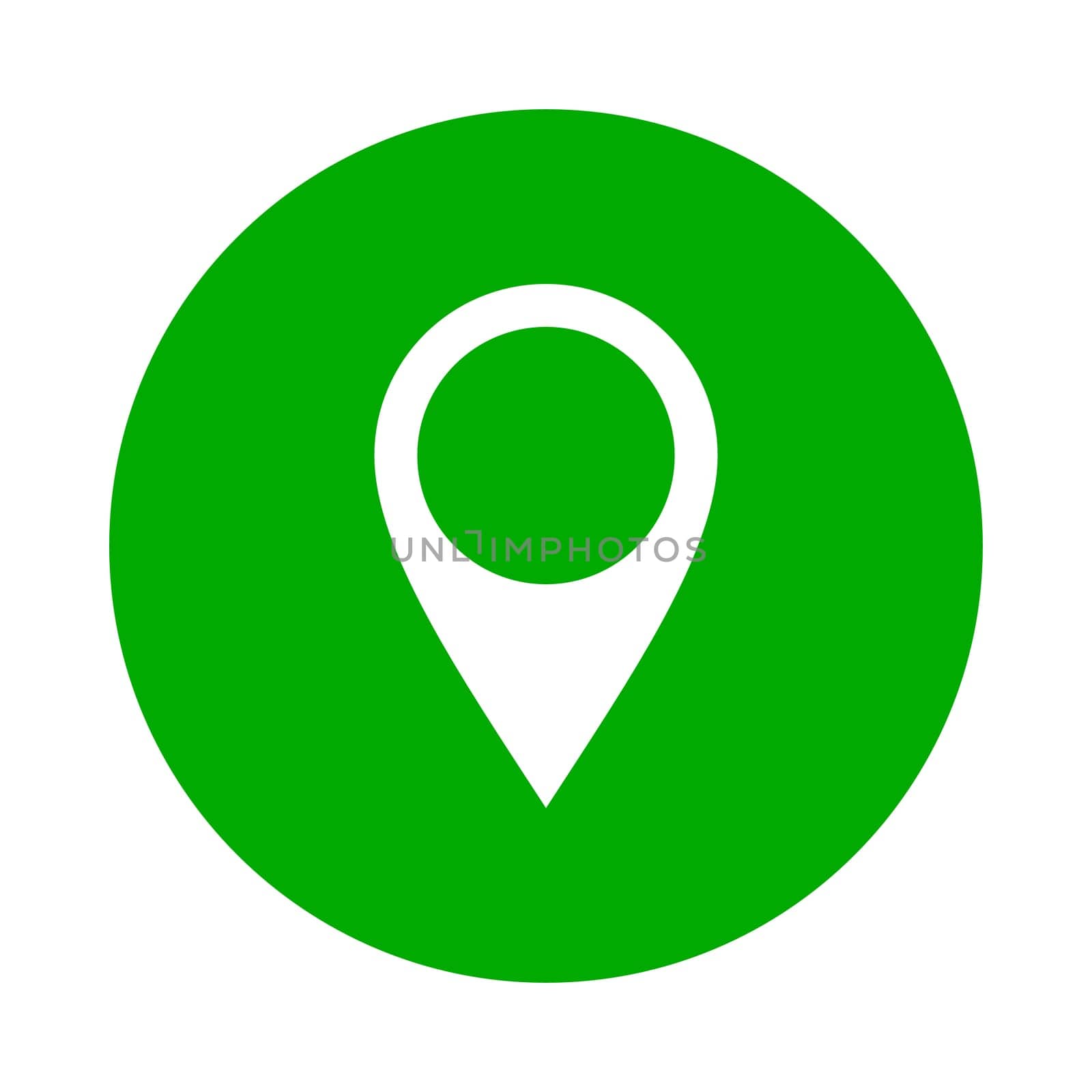 Location pin and circle