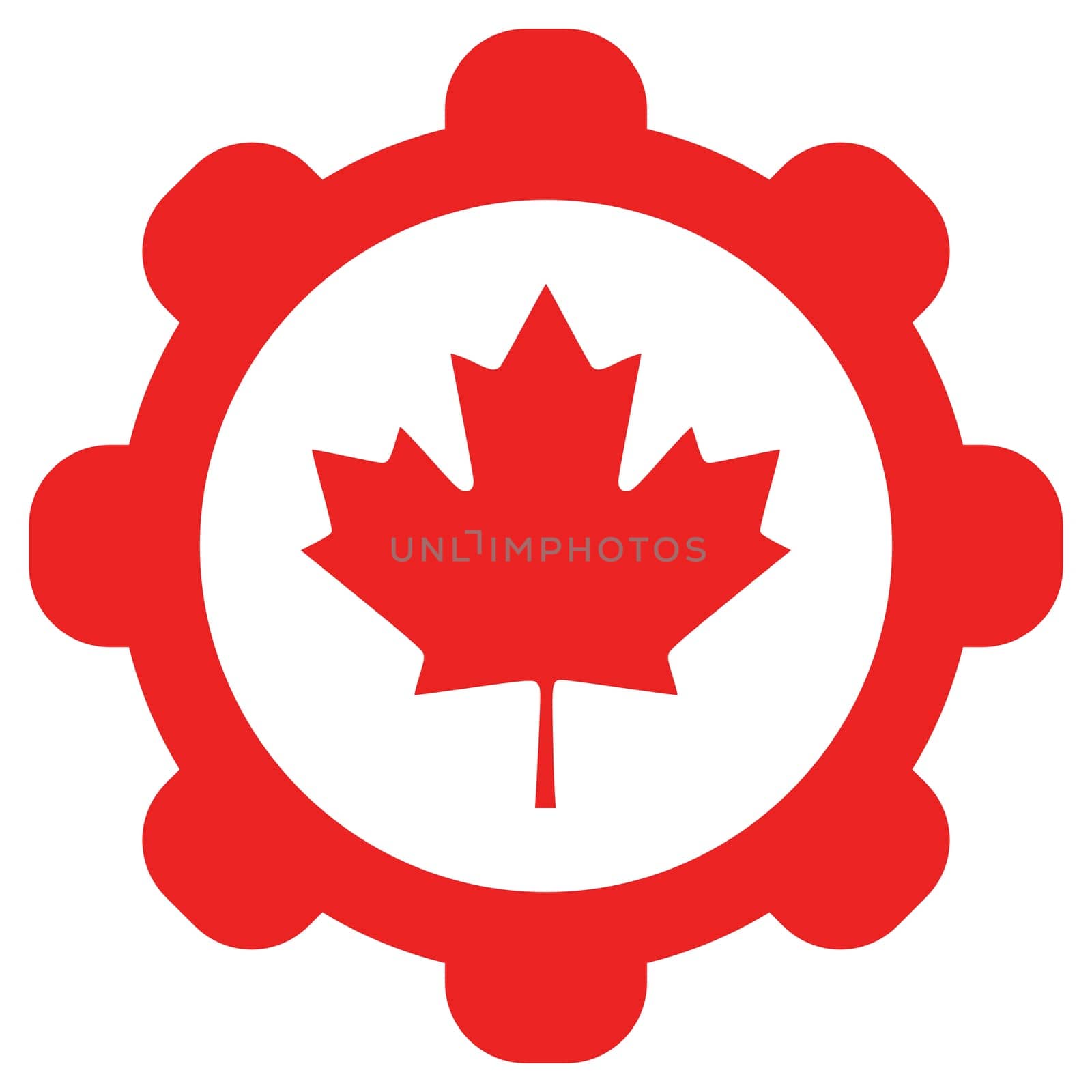 Maple leaf and wheel
