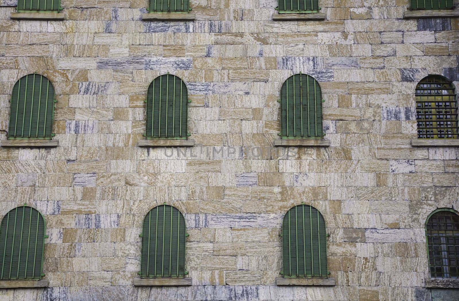 prison jail wall windows old brick iron bars grunge texture