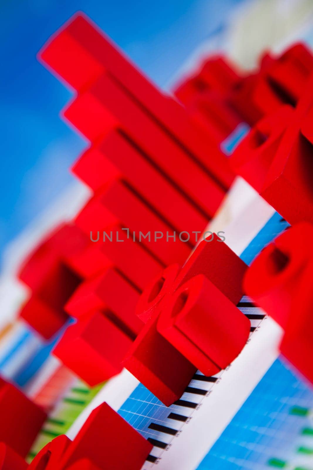 Percentage, Concept of discount colorful tone
