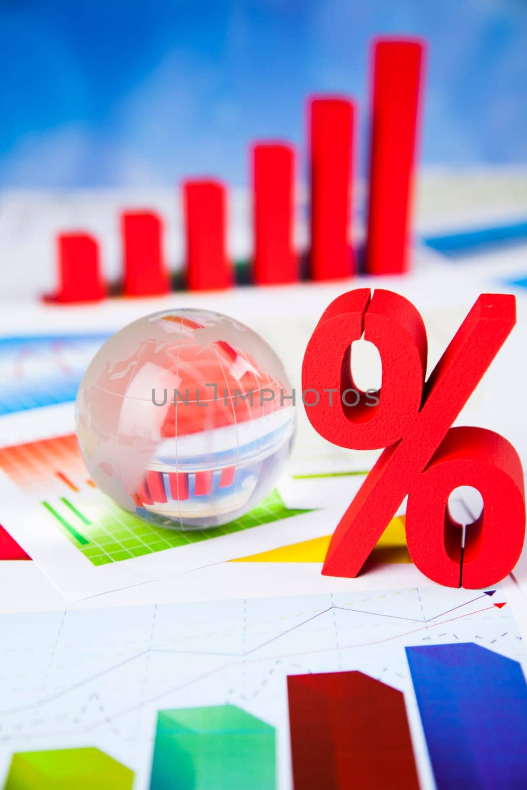 Percent sign , natural colorful tone