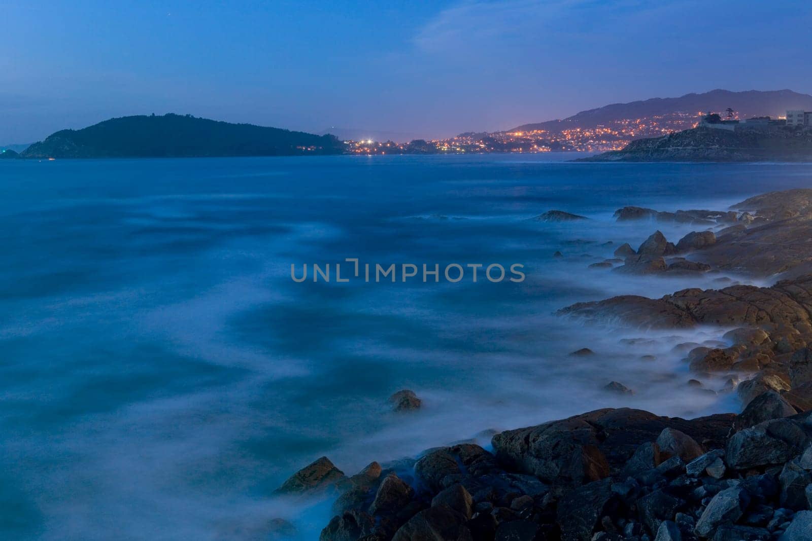 Long exposure at the coast of Baiona, Galicia, Spain