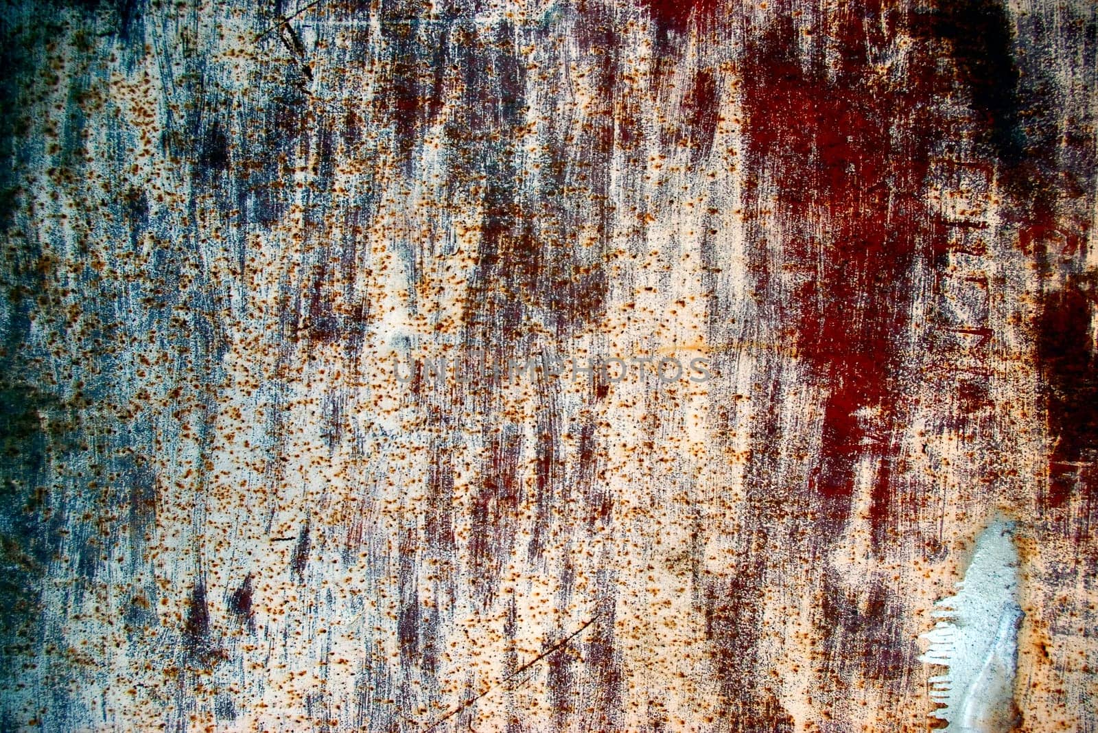 Rusty vintage colored grunge iron textured background