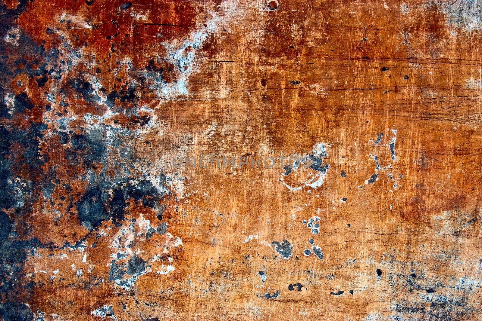 Rusty vintage colored grunge iron textured background