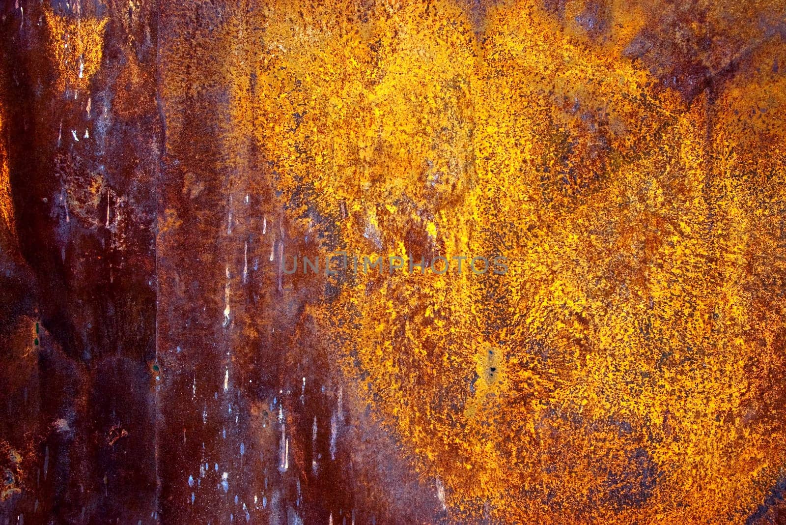 Rusty vintage colored grunge iron textured background