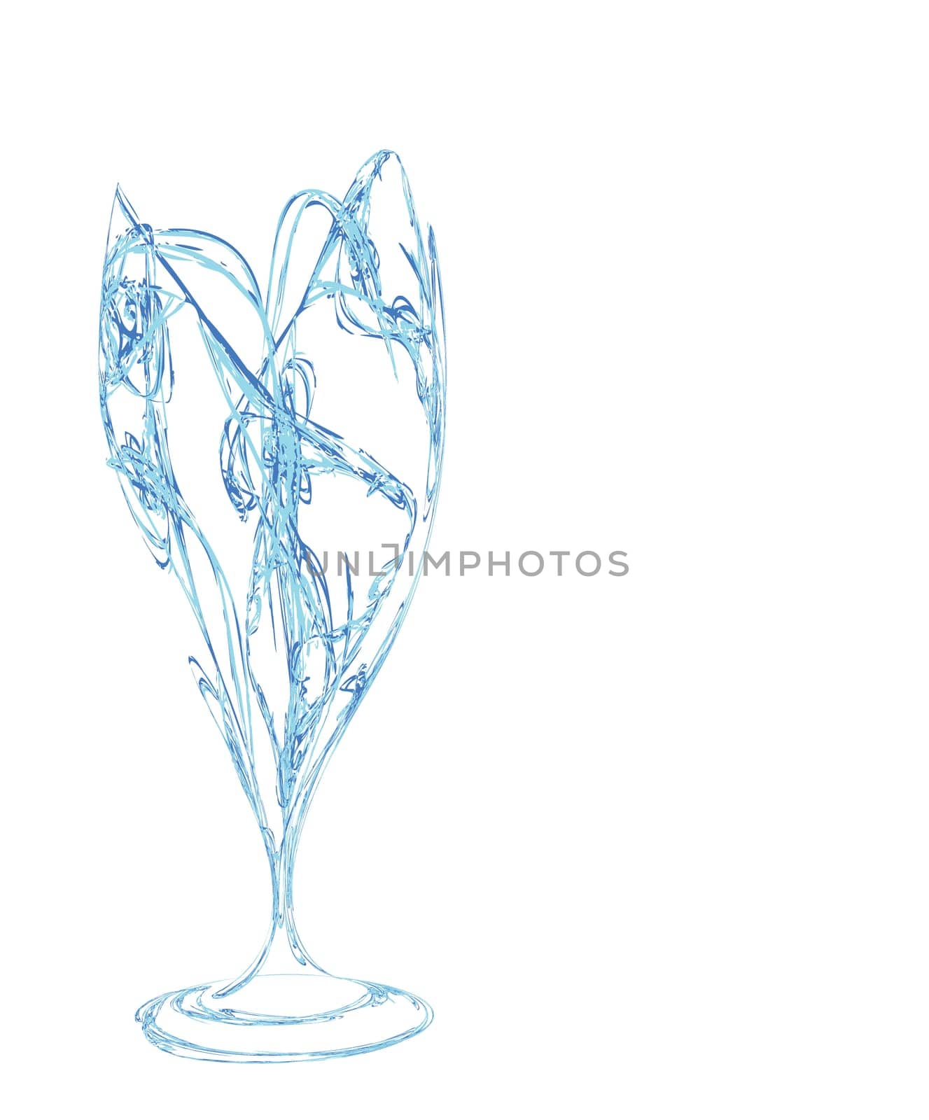 Icons glass Wine glasses,  brandy, whiskey and martinis silhouette on a white background